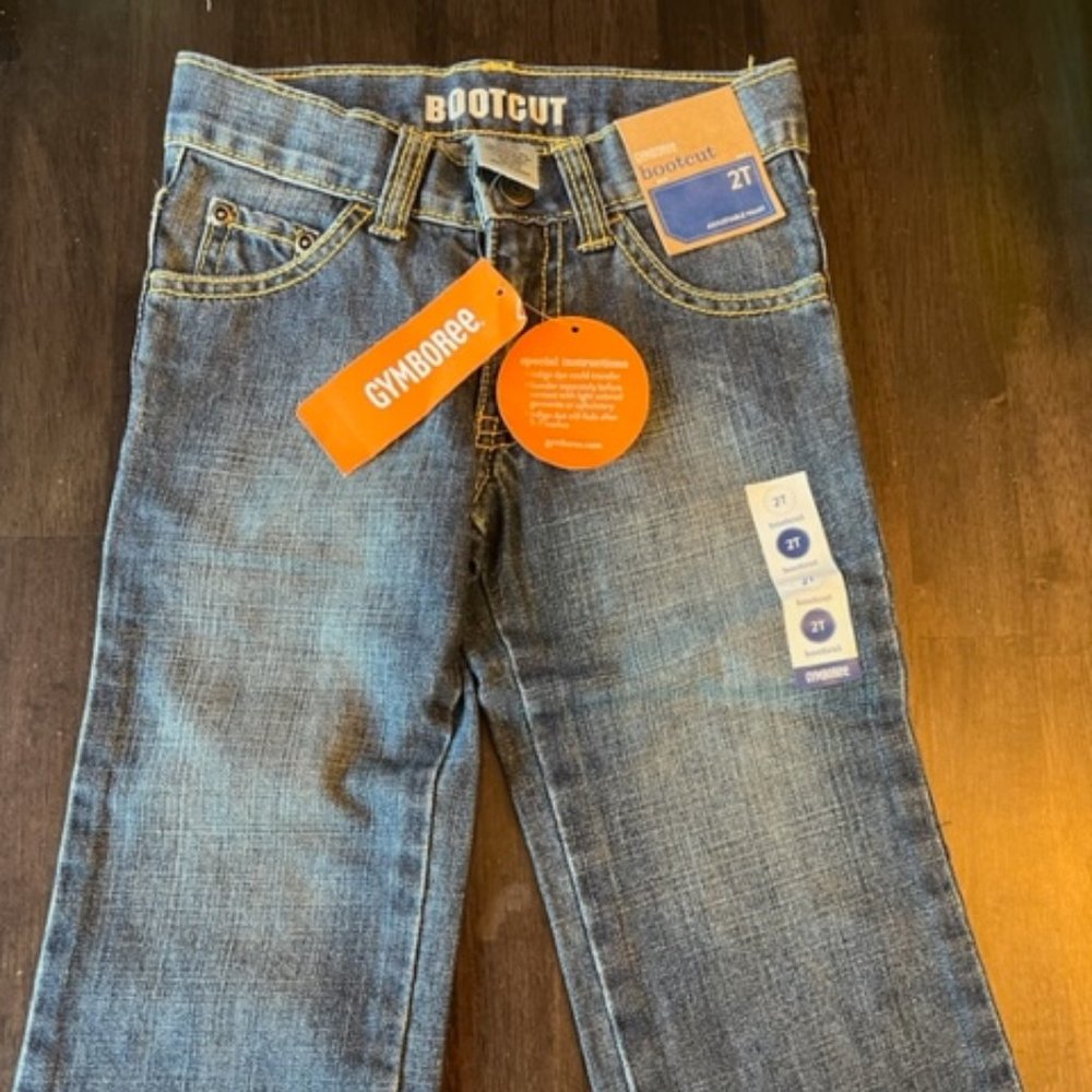 NEW Gymboree Toddler Boot Cut Jeans (2T) Adjustable Waist (Discontinued Style)